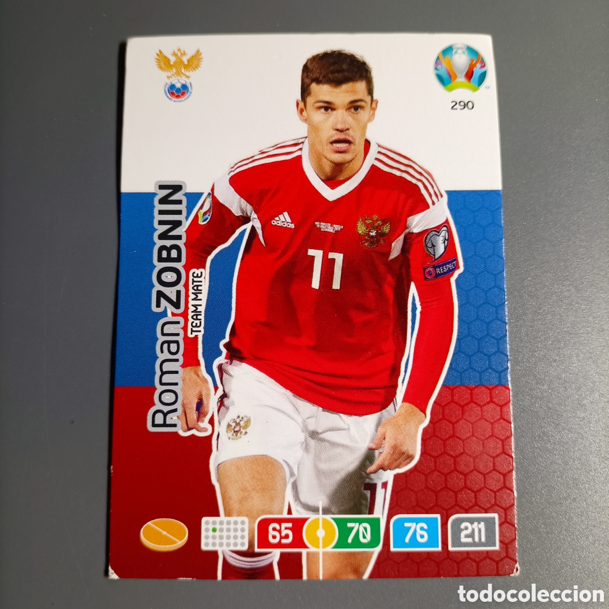 Cromos de f&uacute;tbol: ADRENALYN Euro 2020. (RUSIA) №290 ROMAN ZOBNIN