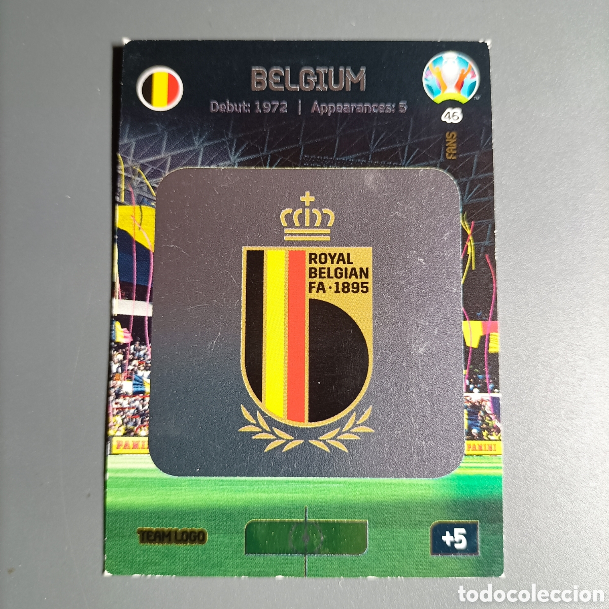 Cromos de f&uacute;tbol: ADRENALYN Euro 2020. (B&Eacute;LGICA) №46 TEAM LOGO