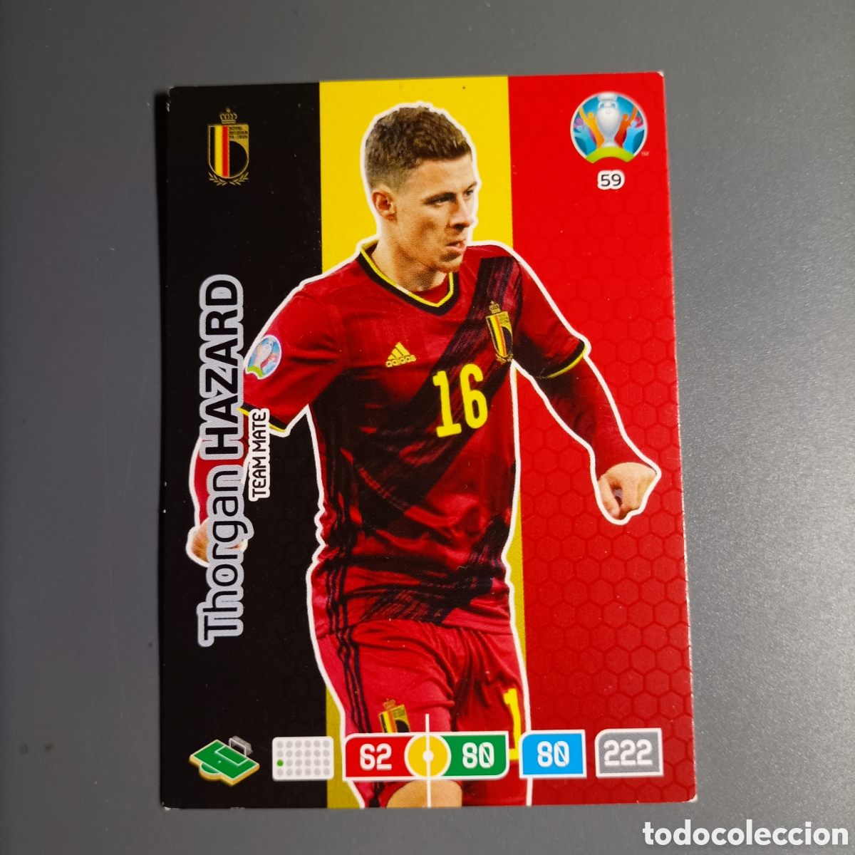 Cromos de f&uacute;tbol: ADRENALYN Euro 2020. (B&Eacute;LGICA) №59 THORGAN HAZARD