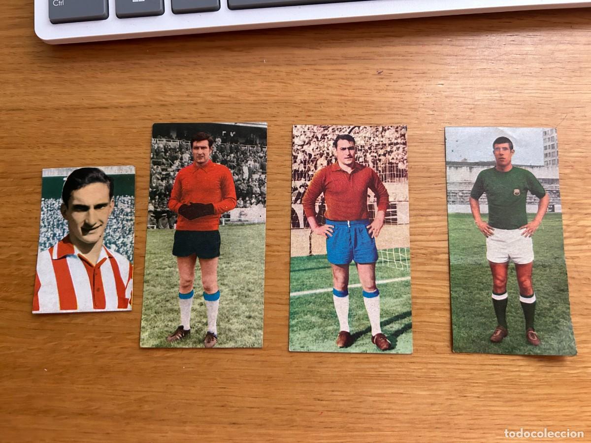 Cromos de f&uacute;tbol: 4 cromos futbol :126 Aranguren, 205 Alarcia, 273 Goicoechea y 390 Juan