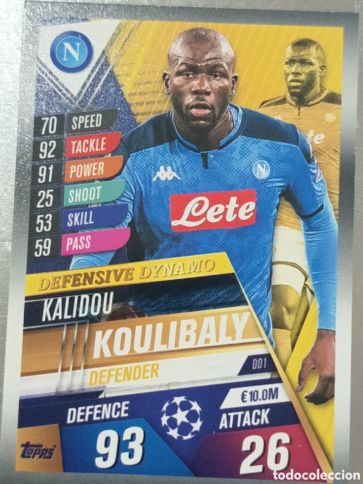 Football Stickers: Koulibaly N&aacute;poles 19/20 Topps Match Attax 101