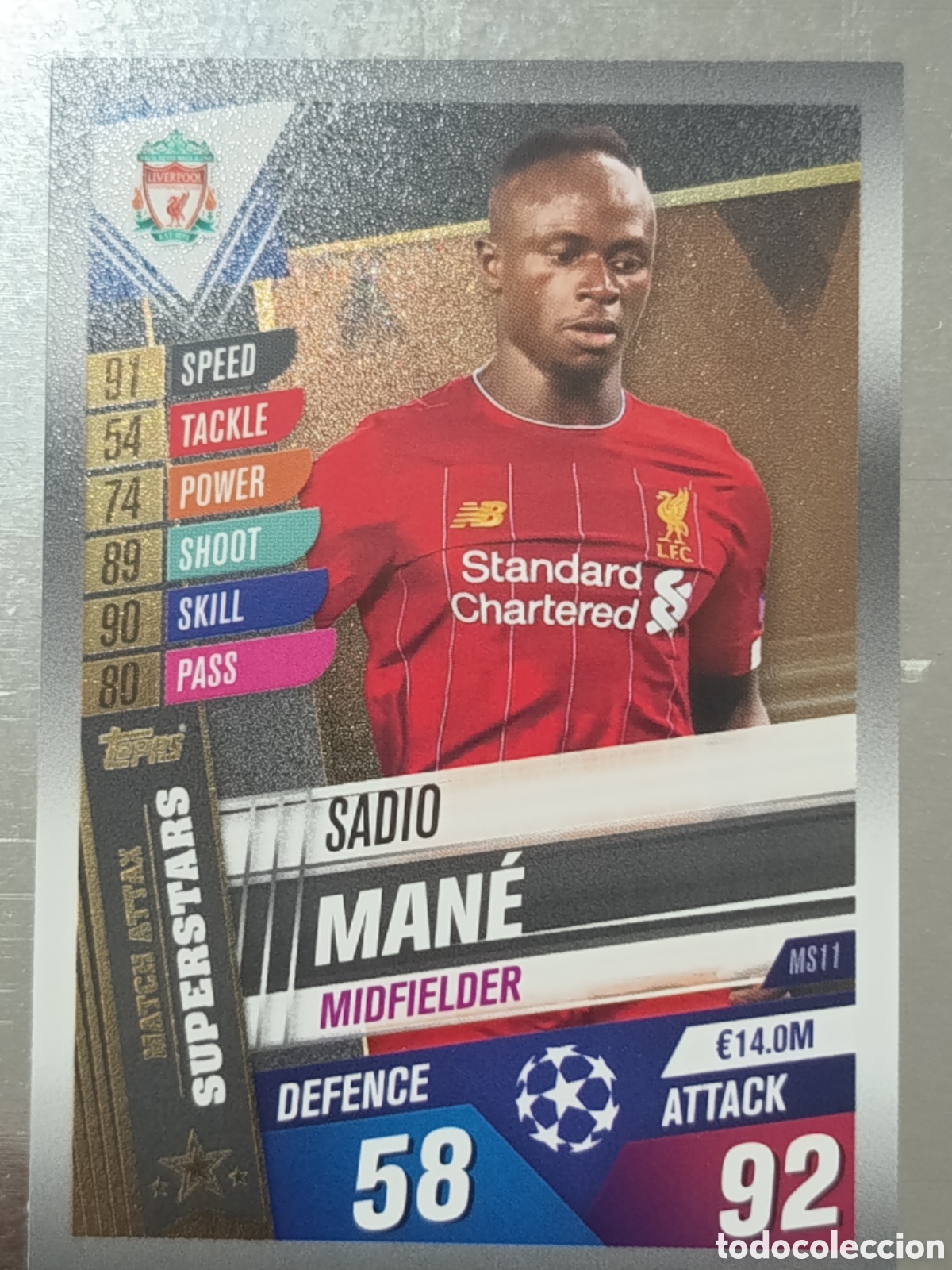 Fu&szlig;ball-Sticker: Man&eacute; Liverpool 19 20 Topps Match Attax Superstars MS11