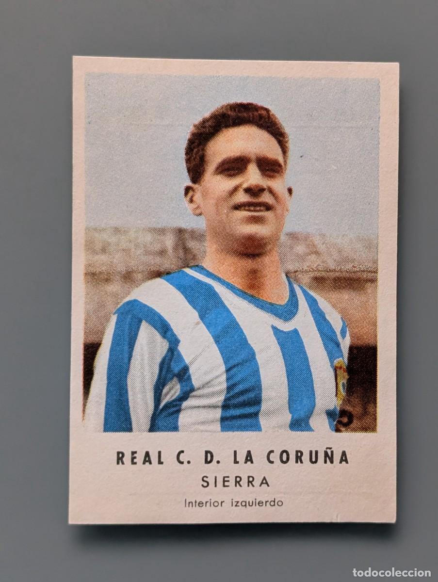 Cromos de f&uacute;tbol: DIFICIL CROMO NUEVO MINT CARD SIERRA DEPORTIVO CORU&Ntilde;A CHOCOLATES GRANELL 1956/57 FUTBOL VIGO GALICIA