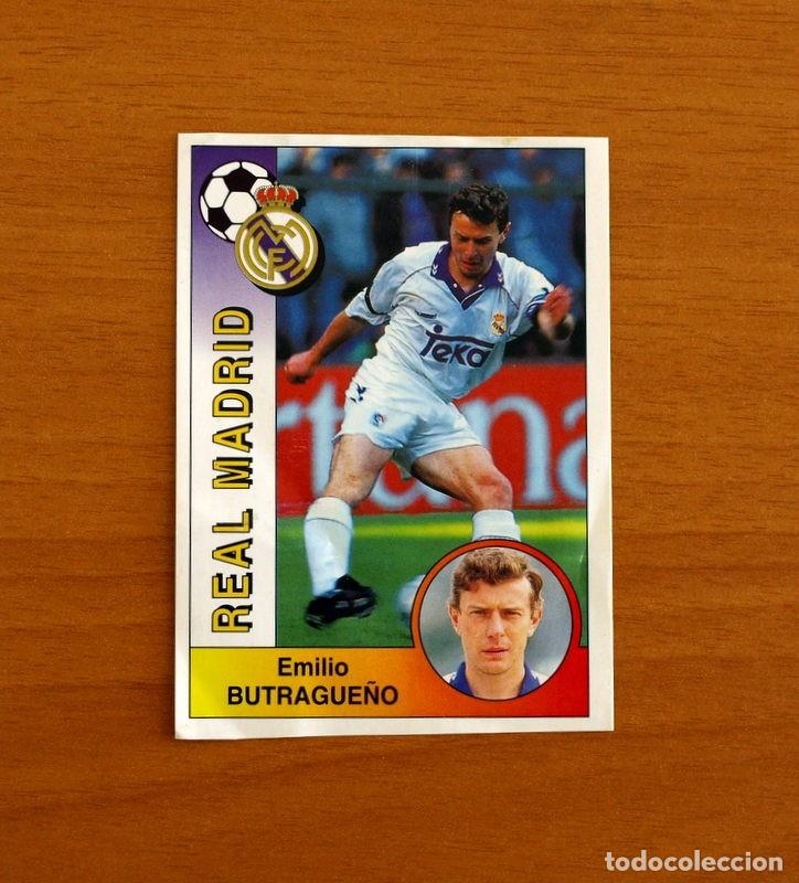 Cromos de f&uacute;tbol: Real Madrid - N&ordm; 193, Emilio Butrague&ntilde;o - Editorial Panini 1994-1995, 94-95 - nunca pegado