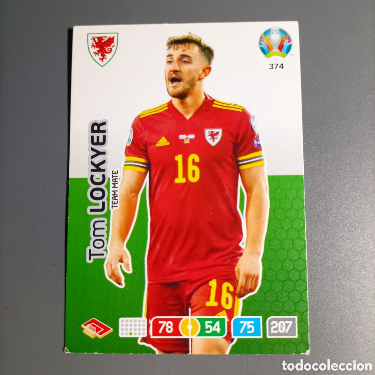 Cromos de f&uacute;tbol: ADRENALYN Euro 2020. (GALES) №374 TOM LOCKYER