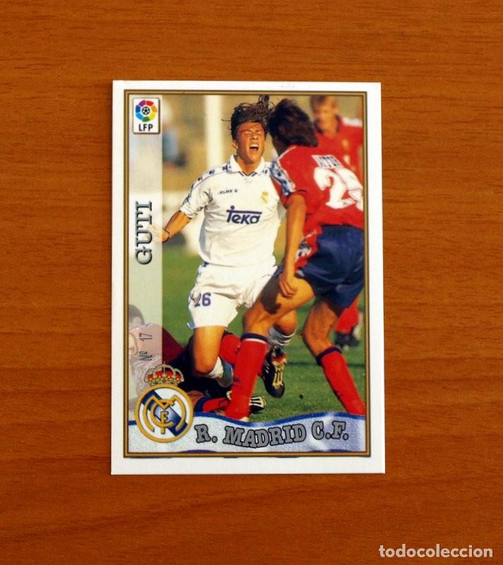 Cromos de f&uacute;tbol: Real Madrid - N&ordm; 17 Guti - Mundicromo ficha de la Liga 1997-1998, 97-98