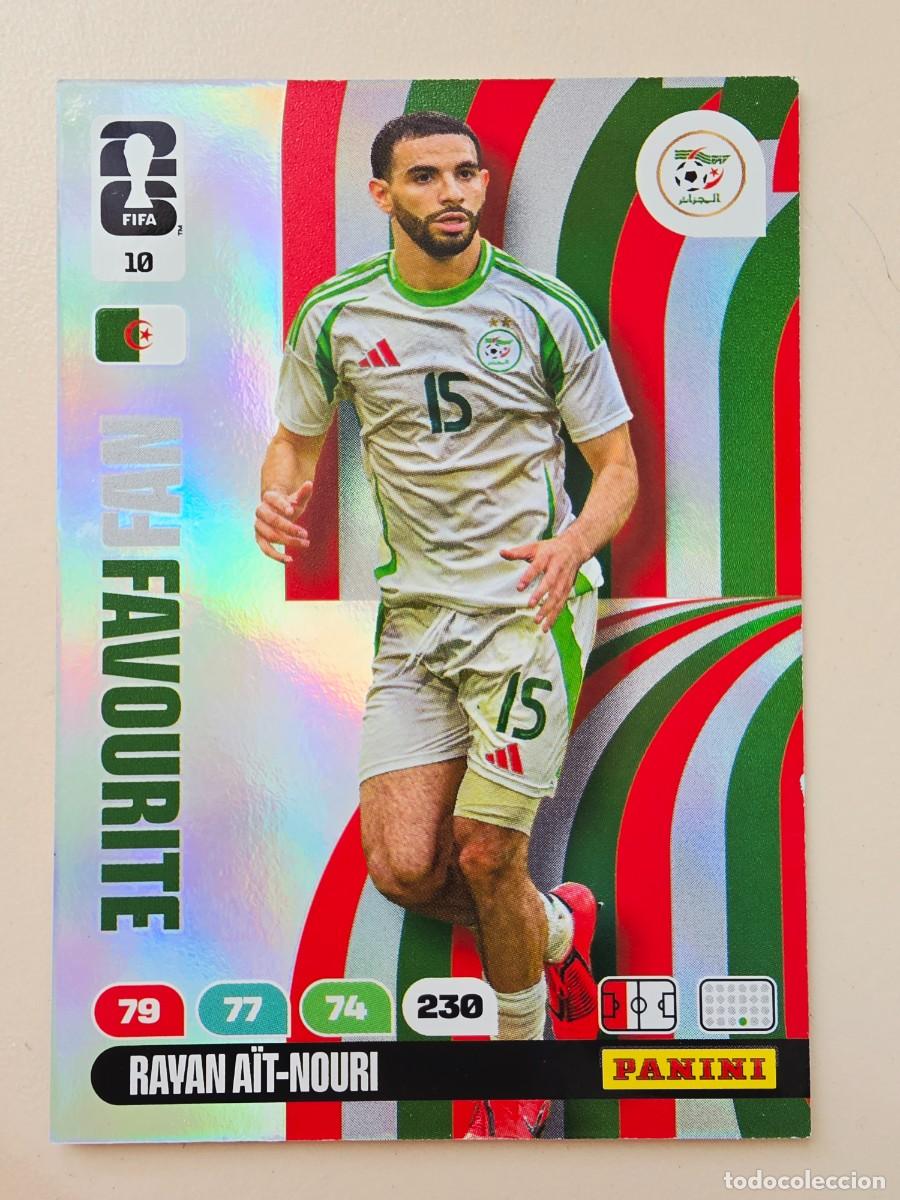 Cromos de f&uacute;tbol: 10 Rayan A&iuml;t-Nouri, Fan Favourite, Argelia, Adrenalyn XL Fifa World Cup 2026 Mundial 26