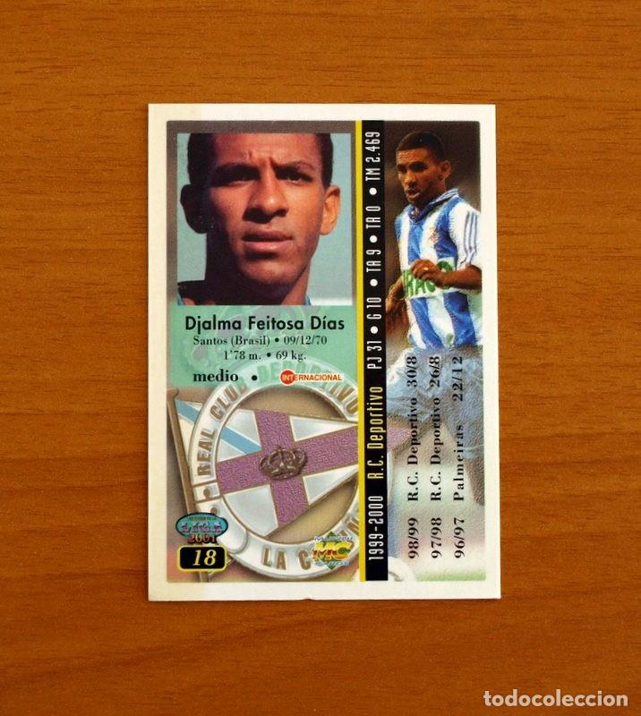 Cromos de f&uacute;tbol: Deportivo de la Coru&ntilde;a - N&ordm; 18, Djalminha - Las Fichas de la Liga Mundicromo 2000-2001, 02-01