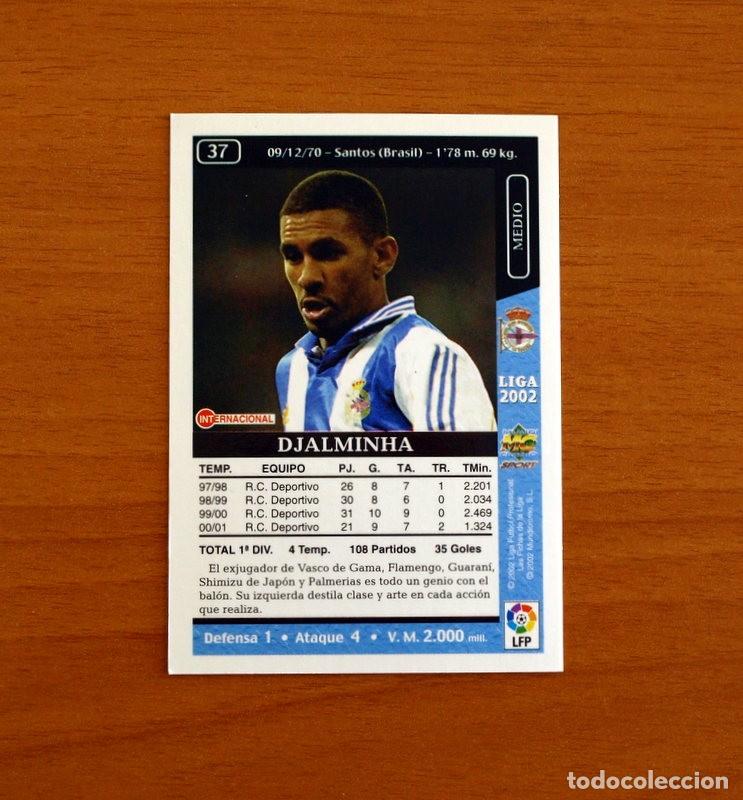 Cromos de f&uacute;tbol: Deportivo La Coru&ntilde;a - N&ordm; 37 Djalminha - Mundicromo Las Fichas de la Liga 2001-2002, 01-02