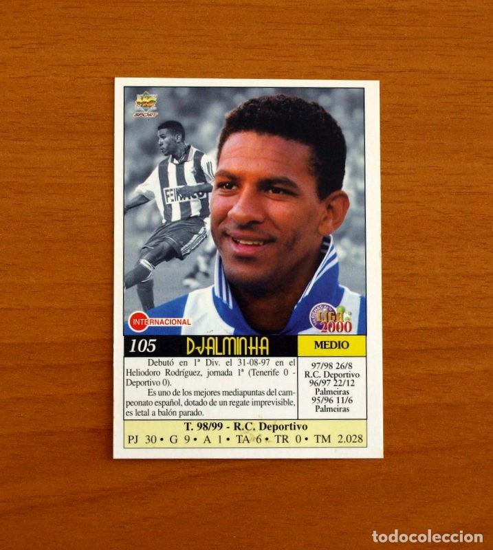 Cromos de f&uacute;tbol: Deportivo La Coru&ntilde;a - N&ordm; 105, Djalminha - Mundicromo Las Fichas de la Liga 1999-2000, 99-00