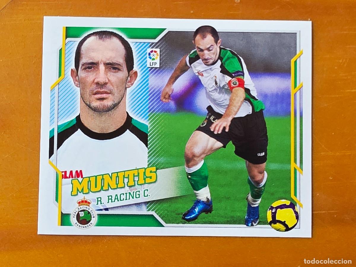 Cromos de f&uacute;tbol: 14 Pedro Munitis, Racing de Santander, Panini Ediciones Liga Este 2010 2011 10 11