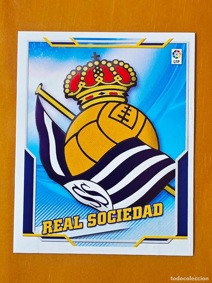 Cromos de f&uacute;tbol: Escudo Real Sociedad, Panini Ediciones Liga Este 2010 2011 10 11