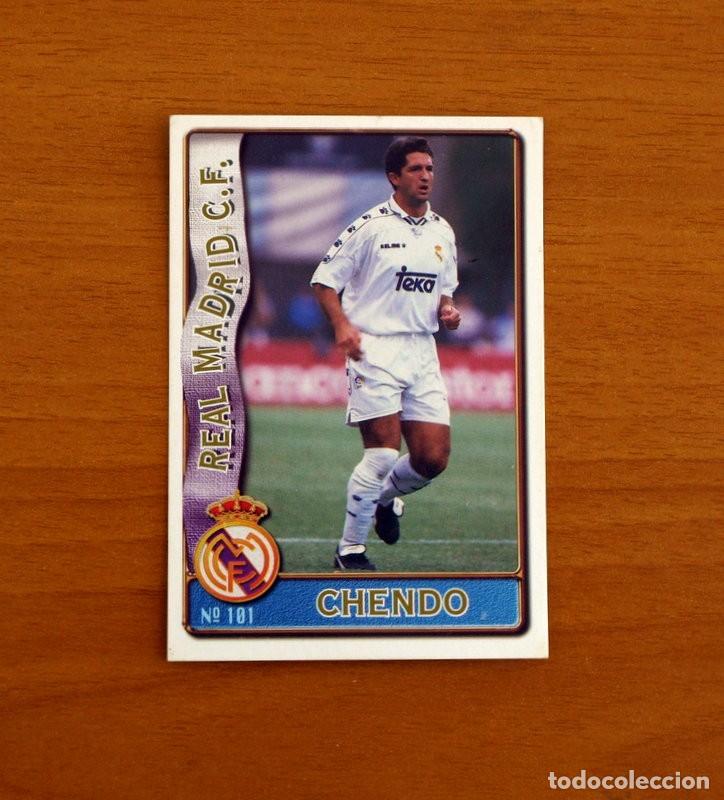 Cromos de f&uacute;tbol: Real Madrid -N&ordm; 101 Chendo -Mundicromo Las Fichas de la Liga de F&uacute;tbol 1996-1997-96-97