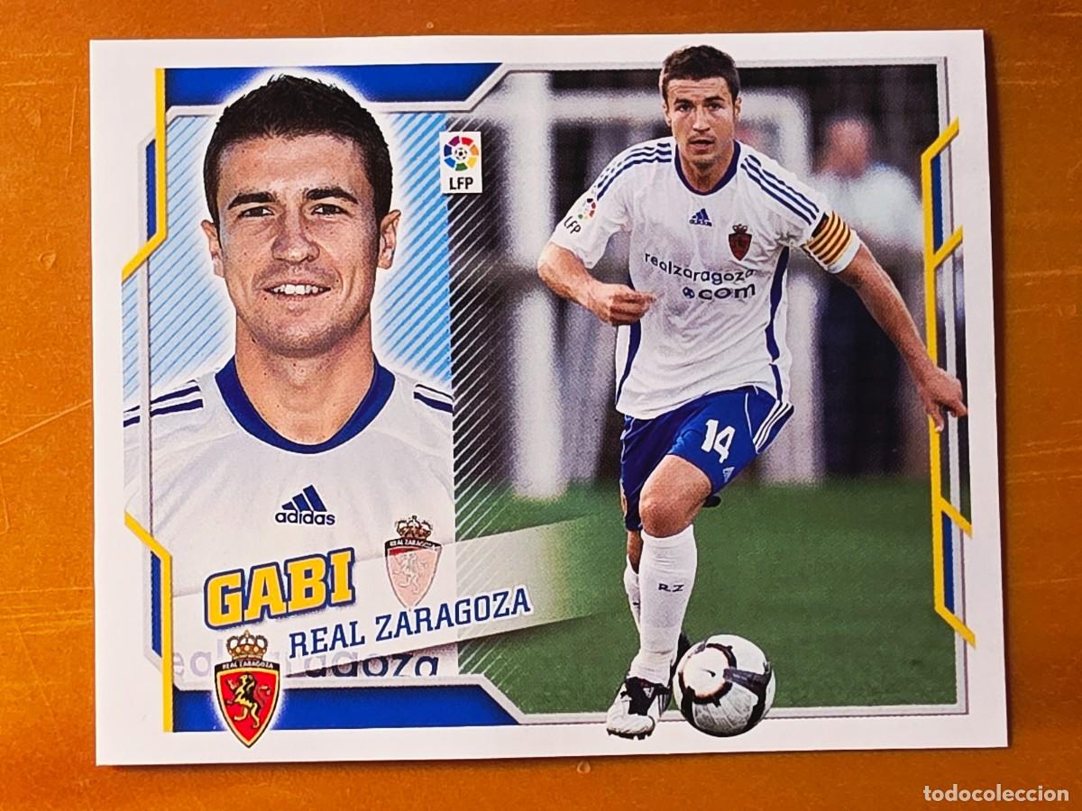 Cromos de f&uacute;tbol: 9 A Gabi, Real Zaragoza, Panini Ediciones Liga Este 2010 2011 10 11 sin pegar