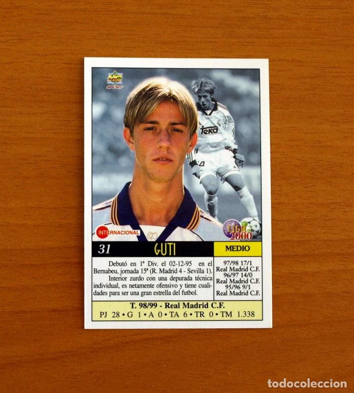 Cromos de f&uacute;tbol: Real Madrid - N&ordm; 31, Guti - Mundicromo Las Fichas de la Liga 1999-2000, 99-00 -Mundi Cromo