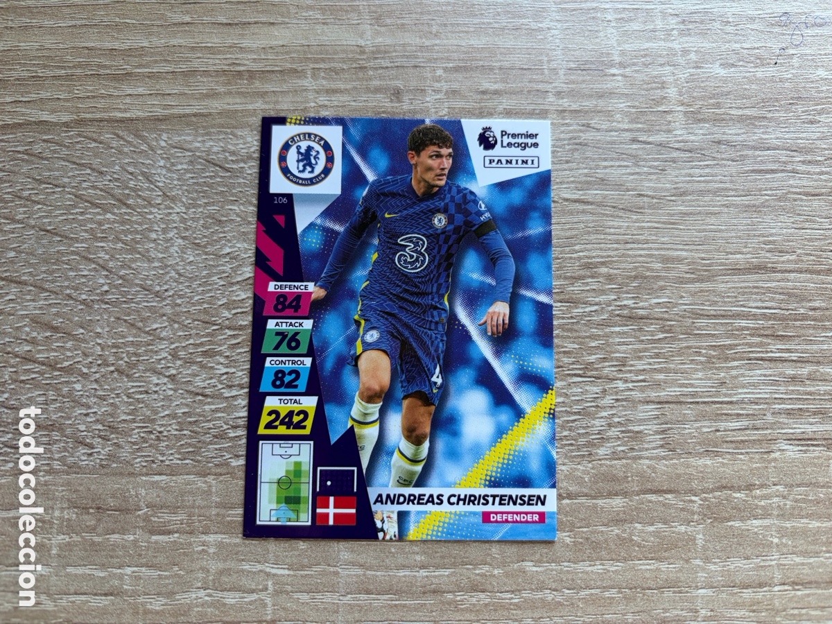 Cromos de f&uacute;tbol: 106 ANDREAS CHRISTENSEN PLUS ADRENALYN XL PREMIER LEAGUE PLUS 2022 21 22 CHELSEA FC