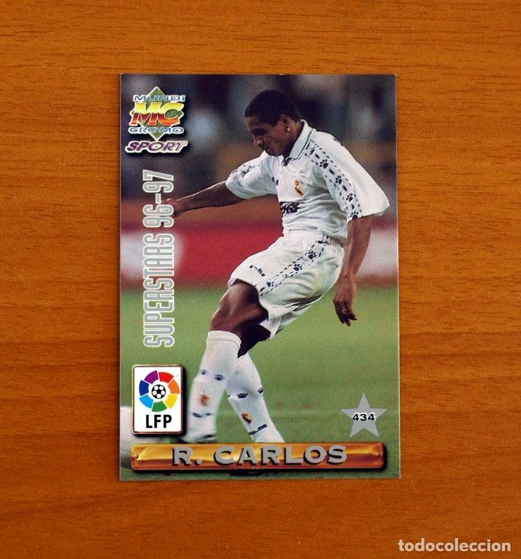 Fu&szlig;ball-Sticker: Real Madrid - N&ordm; 434 Roberto Carlos-Seedorf Superstars -Mundicromo Las Fichas Liga 1996-1997-96-97