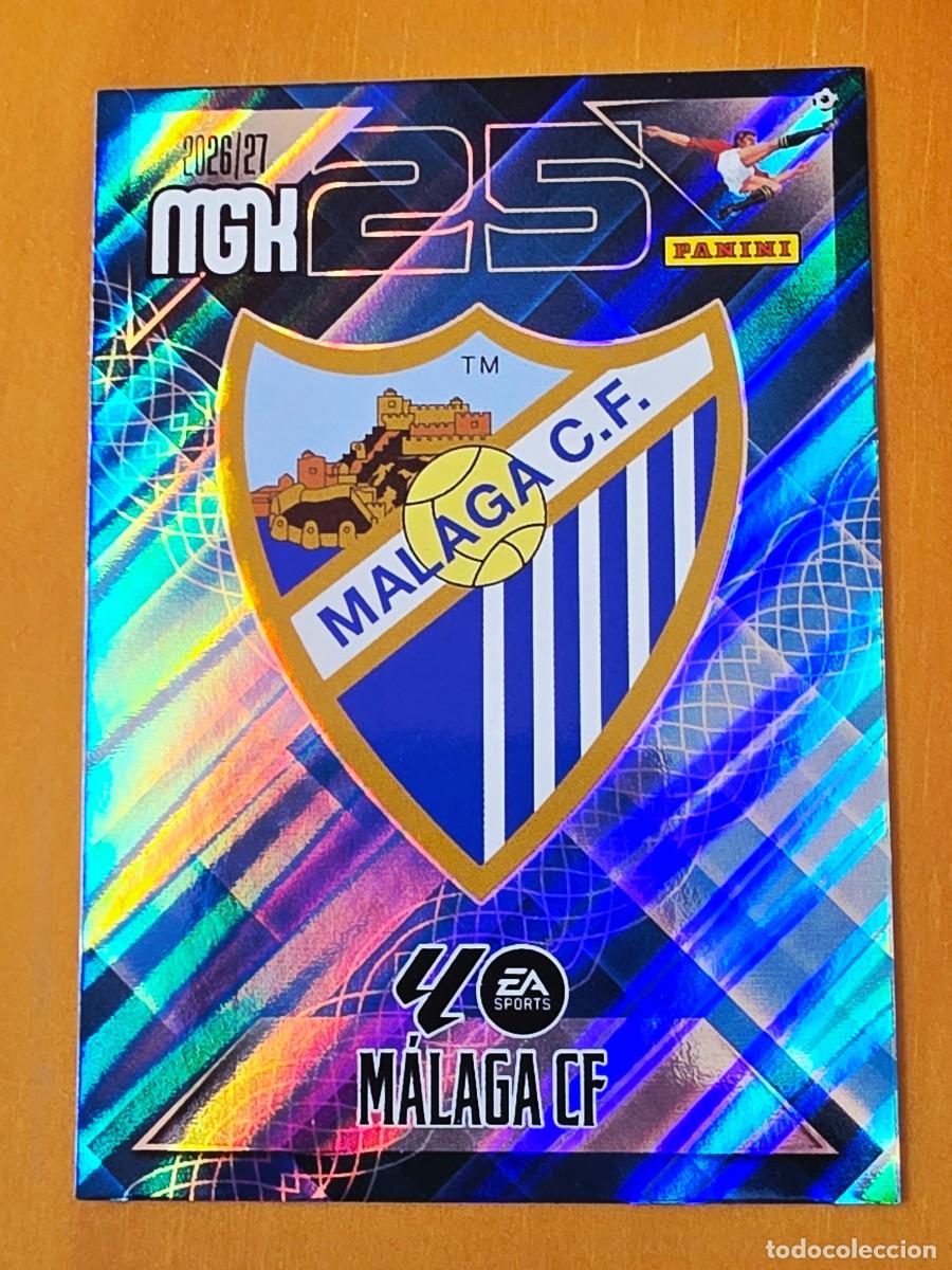 Cromos de f&uacute;tbol: 235 Escudo M&aacute;laga CF, Panini Megacracks MGK 2026 2027 26 27