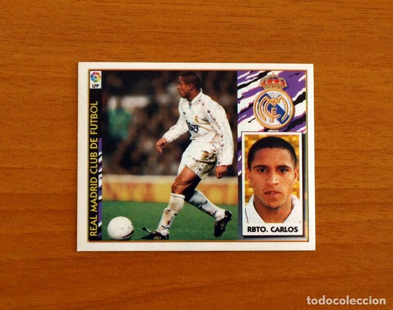 Cromos de f&uacute;tbol: Real Madrid - Roberto Carlos - Ediciones Este Liga 1997-1998, 97-98 - Nunca Pegado