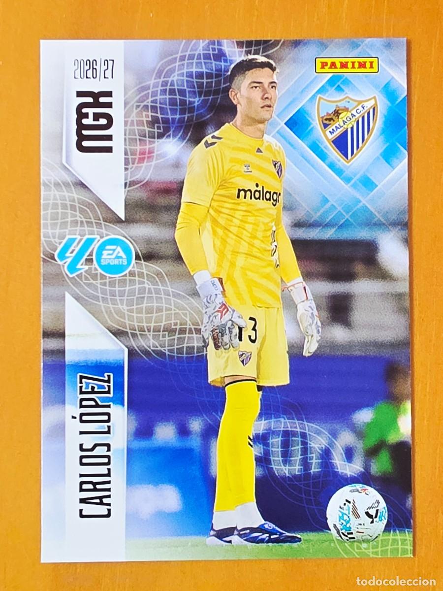 Cromos de f&uacute;tbol: 237 Carlos L&oacute;pez, M&aacute;laga CF, Panini Megacracks MGK 2026 2027 26 27