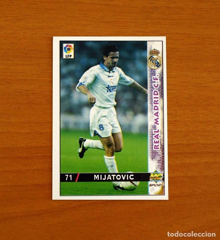 Cromos de f&uacute;tbol: Real Madrid -N&ordm; 71 Mijatovic -Mundicromo Las Fichas de la Liga 1998-1999-98-99