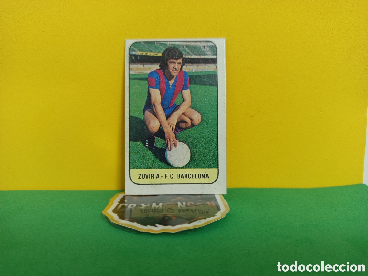 Fu&szlig;ball-Sticker: ❇️ CROMO ⚽ ZUVIRIA BARCELONA EDICIONES ESTE 78 79 1978 1979 M&Iacute;NIMO DESPEGADO ❇️