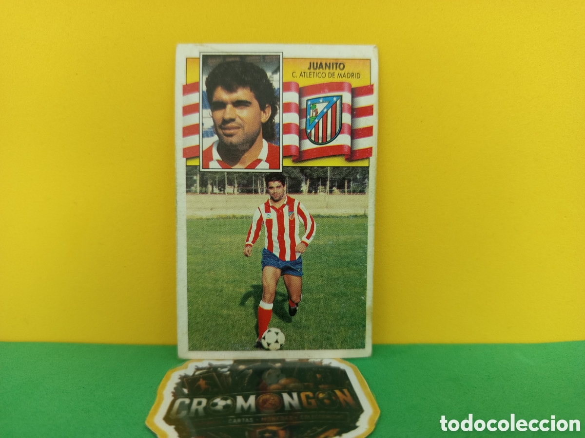 Cromos de f&uacute;tbol: ❇️ CROMO ⚽ JUANITO ATL&Eacute;TICO DE MADRID 90 91 1990 1991 FICHAJE DESPEGADO ❇️