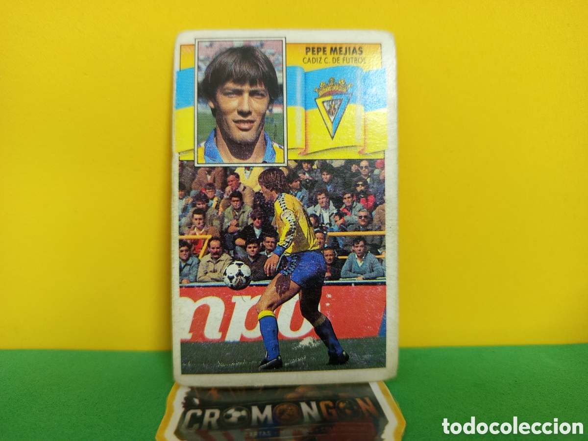 Cromos de f&uacute;tbol: ❇️ CROMO ⚽ PEPE MEJIAS C&Aacute;DIZ 90 91 1990 1991 FICHAJE DESPEGADO ❇️
