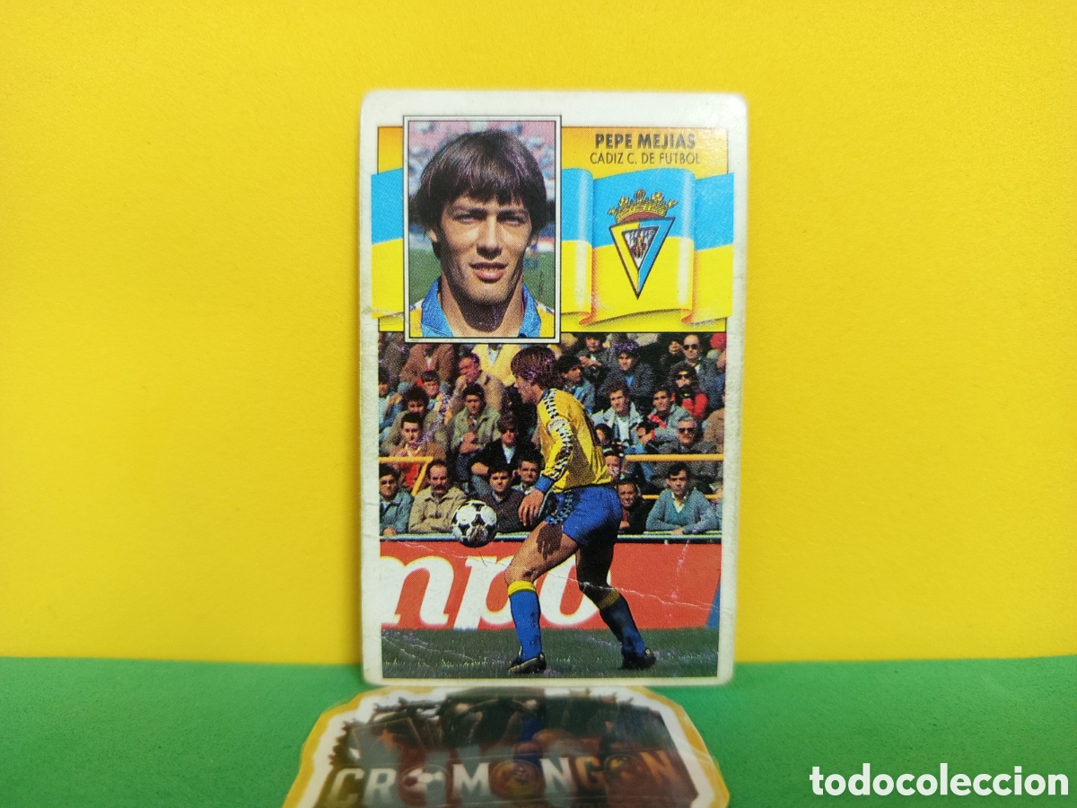 Fu&szlig;ball-Sticker: ❇️ CROMO ⚽ PEPE MEJIAS C&Aacute;DIZ 90 91 1990 1991 FICHAJE DESPEGADO ❇️