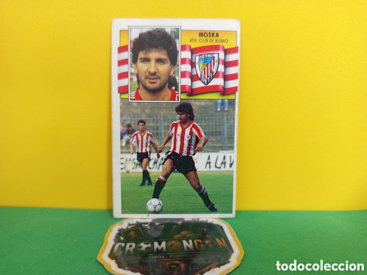 Fu&szlig;ball-Sticker: ❇️ CROMO ⚽ MOSKA ATHLETIC DE BILBAO 90 91 1990 1991 FICHAJE DESPEGADO ❇️