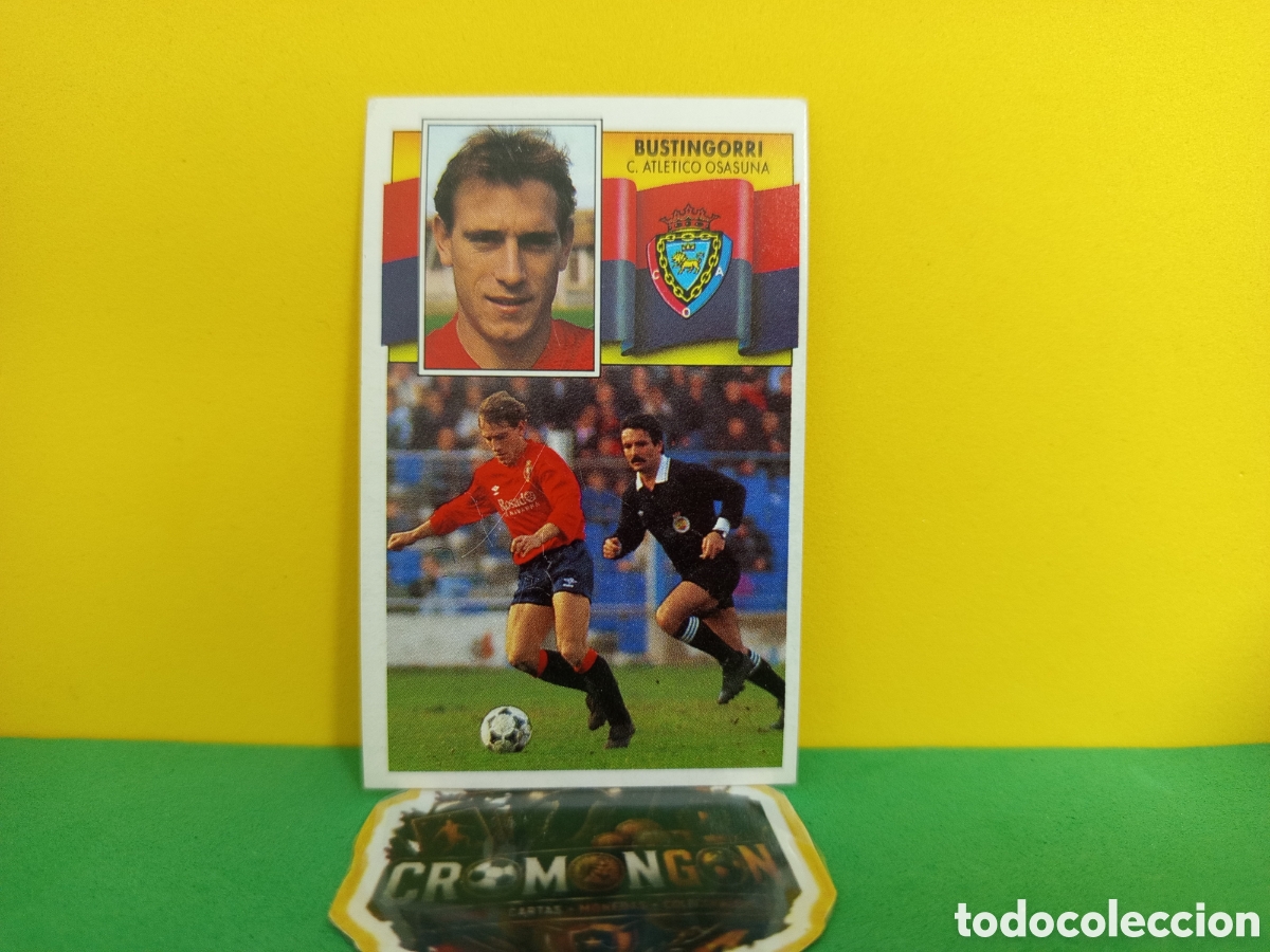 Fu&szlig;ball-Sticker: ❇️ CROMO ⚽ BUSTINGORRI OSASUNA 90 91 1990 1991 FICHAJE DESPEGADO ❇️
