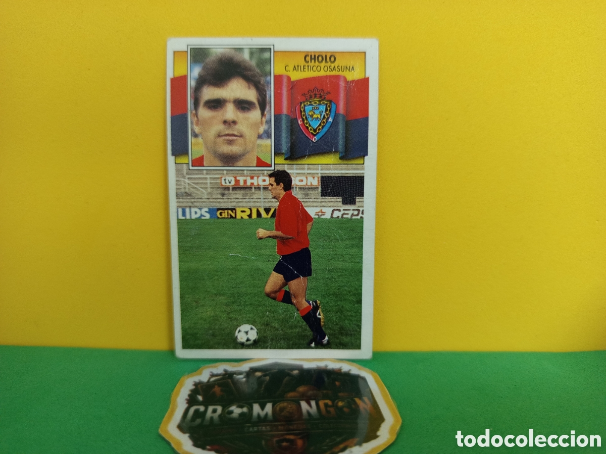 Fu&szlig;ball-Sticker: ❇️ CROMO ⚽ CHOLO OSASUNA 90 91 1990 1991 FICHAJE DESPEGADO ❇️