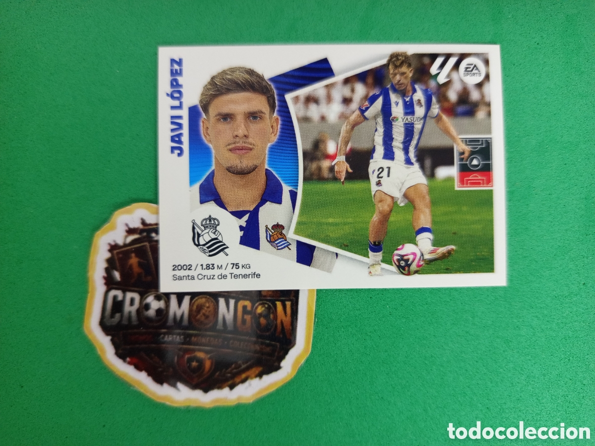 Cromos de Futebol: ❇️ CROMO ⚽ JAVI L&Oacute;PEZ REAL SOCIEDAD FICHAJE 9 24 25 2024 2025 PANINI SIN PEGAR ❇️