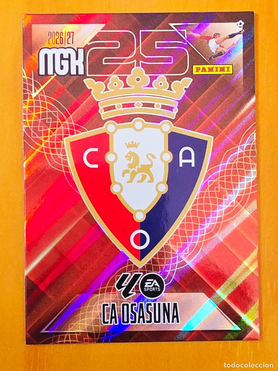 Cromos de f&uacute;tbol: 253 Escudo CA Osasuna, Panini Megacracks MGK 2026 2027 26 27