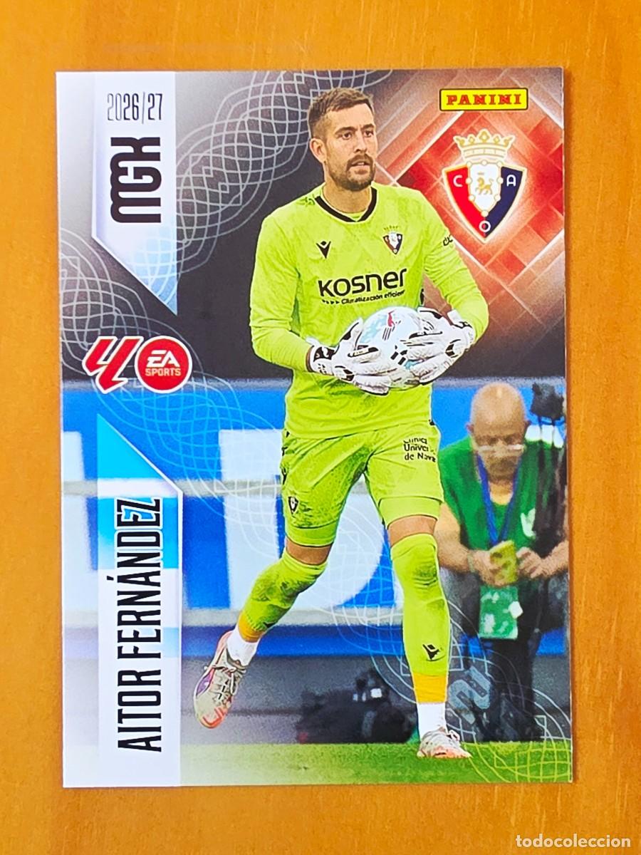 Cromos de f&uacute;tbol: 255 Aitor Fern&aacute;ndez, CA Osasuna, Panini Megacracks MGK 2026 2027 26 27