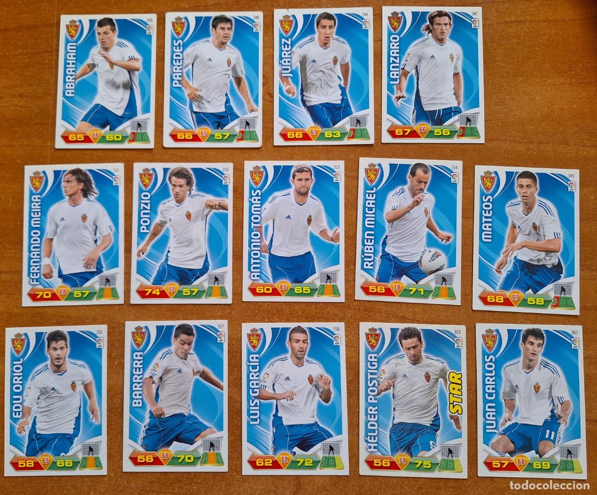 Fu&szlig;ball-Sticker: 14 CROMOS ZARAGOZA - ADRENALYN 2011-2012