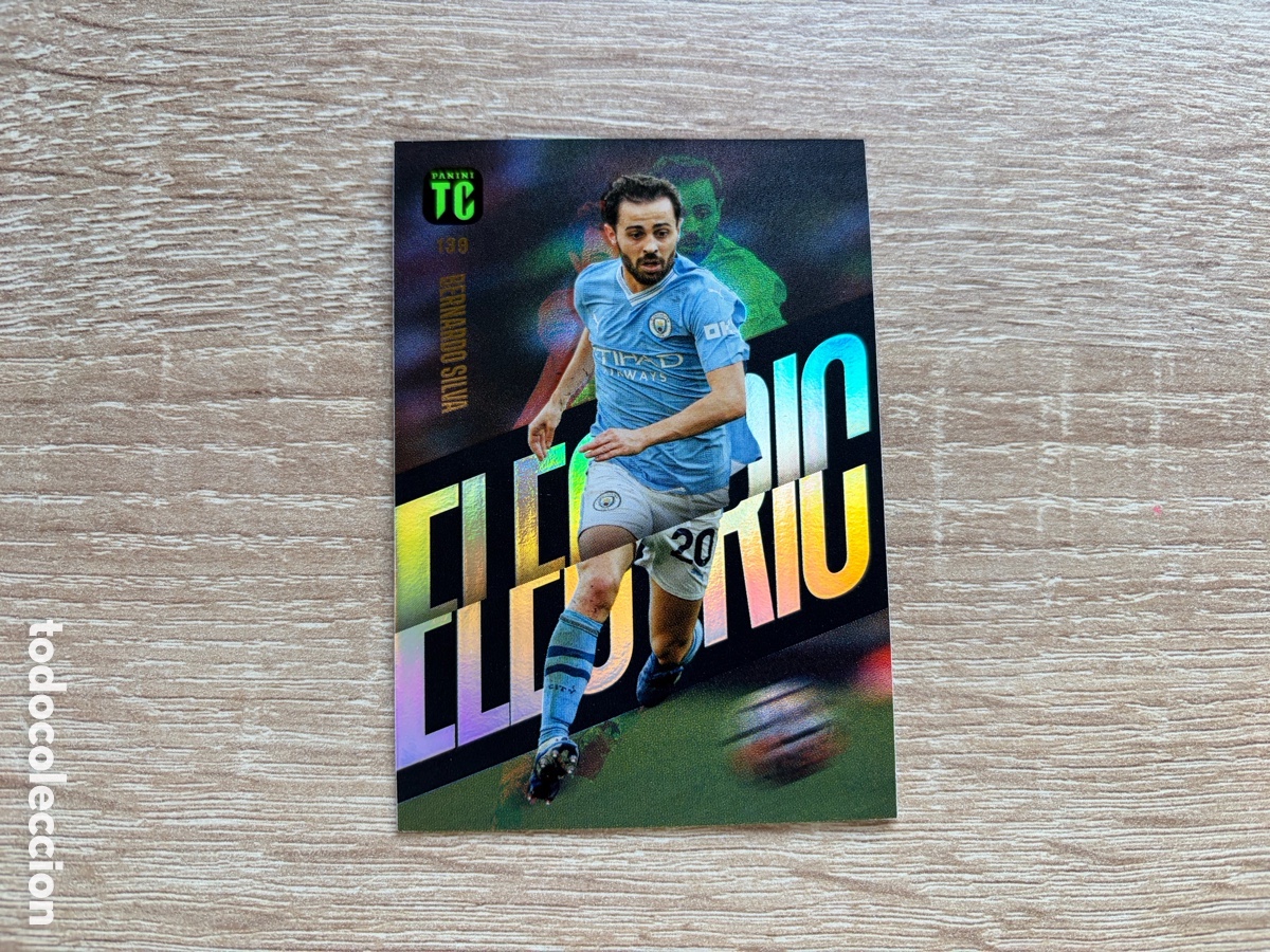 Cromos de f&uacute;tbol: 139 BERNARDO SILVA ELECTRIC PANINI TOP CLASS 2024 MANCHESTER CITY