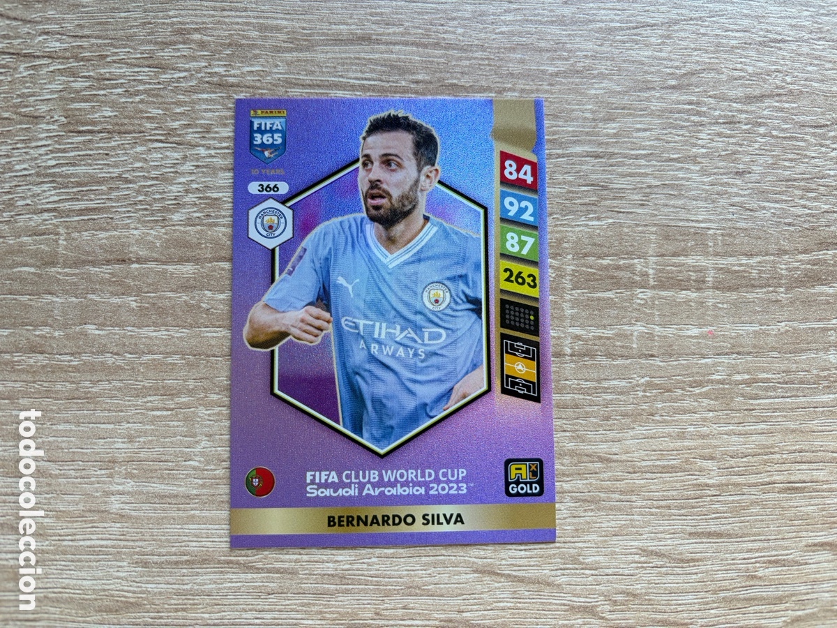 Cromos de f&uacute;tbol: 366 BERNARDO SILVA PANINI ADRENALYN XL FIFA 365 2025 MANCHESTER CITY