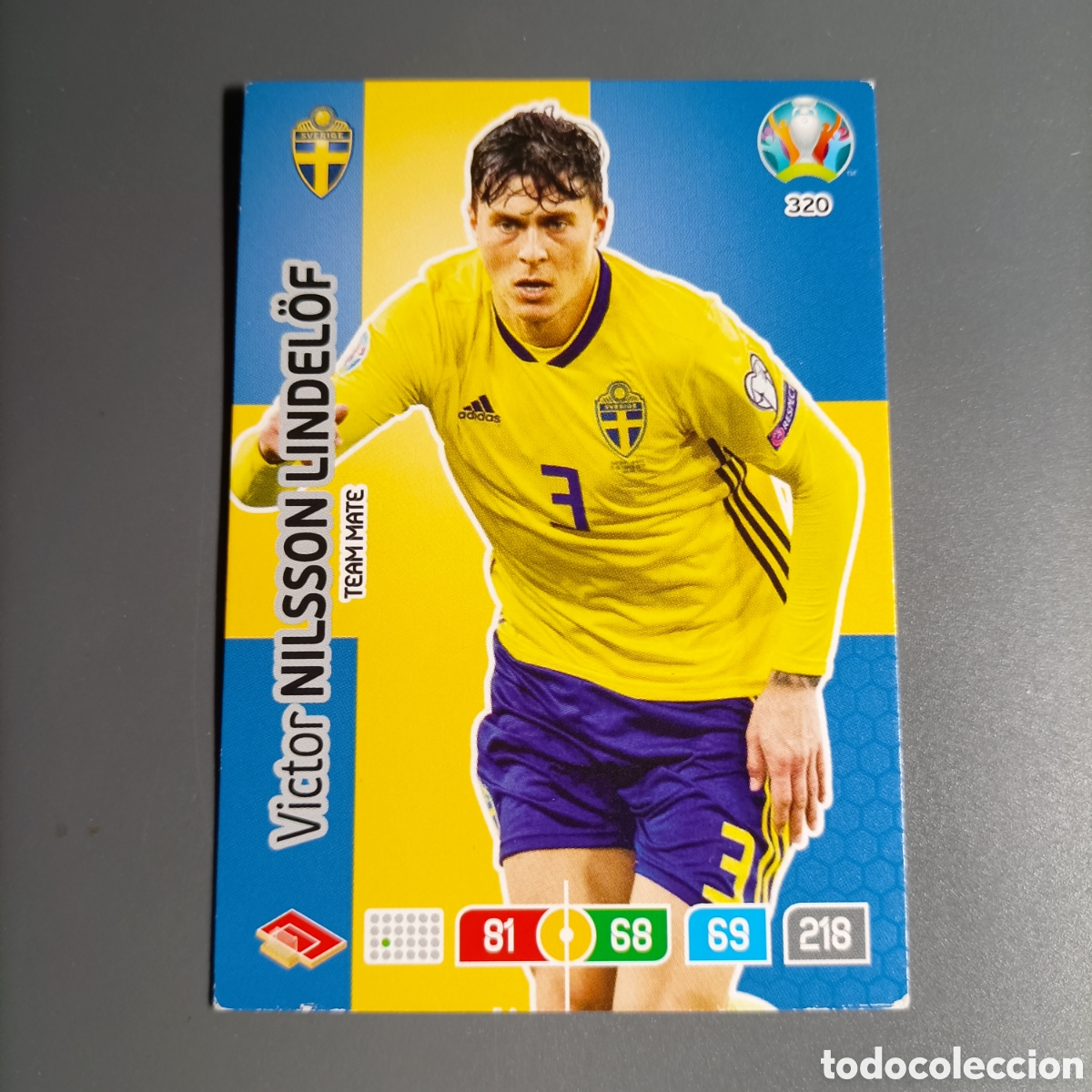 Cromos de f&uacute;tbol: ADRENALYN Euro 2020. (SUECIA) №320 V&Iacute;CTOR NILSSON LINDEL&Ouml;F