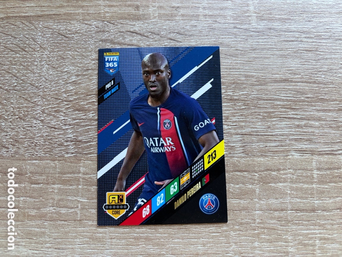 Cromos de f&uacute;tbol: 213 DANILO PEREIRA PANINI ADRENALYN XL FIFA 365 2024 PARIS SAINT-GERMAIN