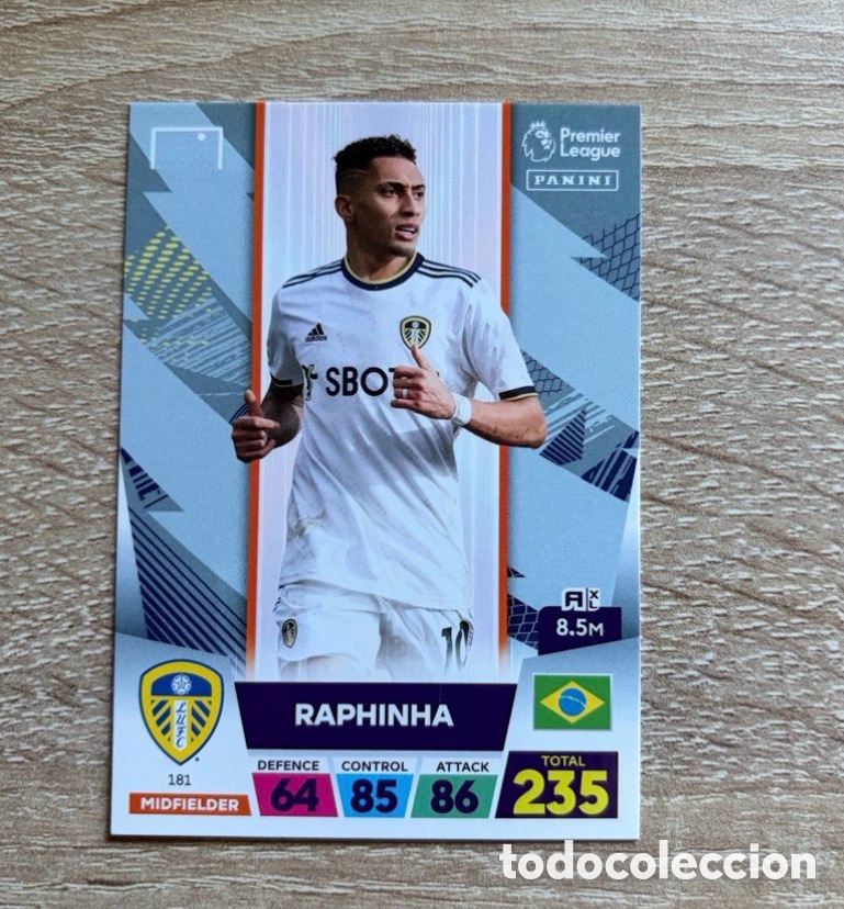 Cromos de f&uacute;tbol: 181 RAPHINHA PANINI ADRENALYN XL PREMIER LEAGUE 2023 23 LEEDS UNITED