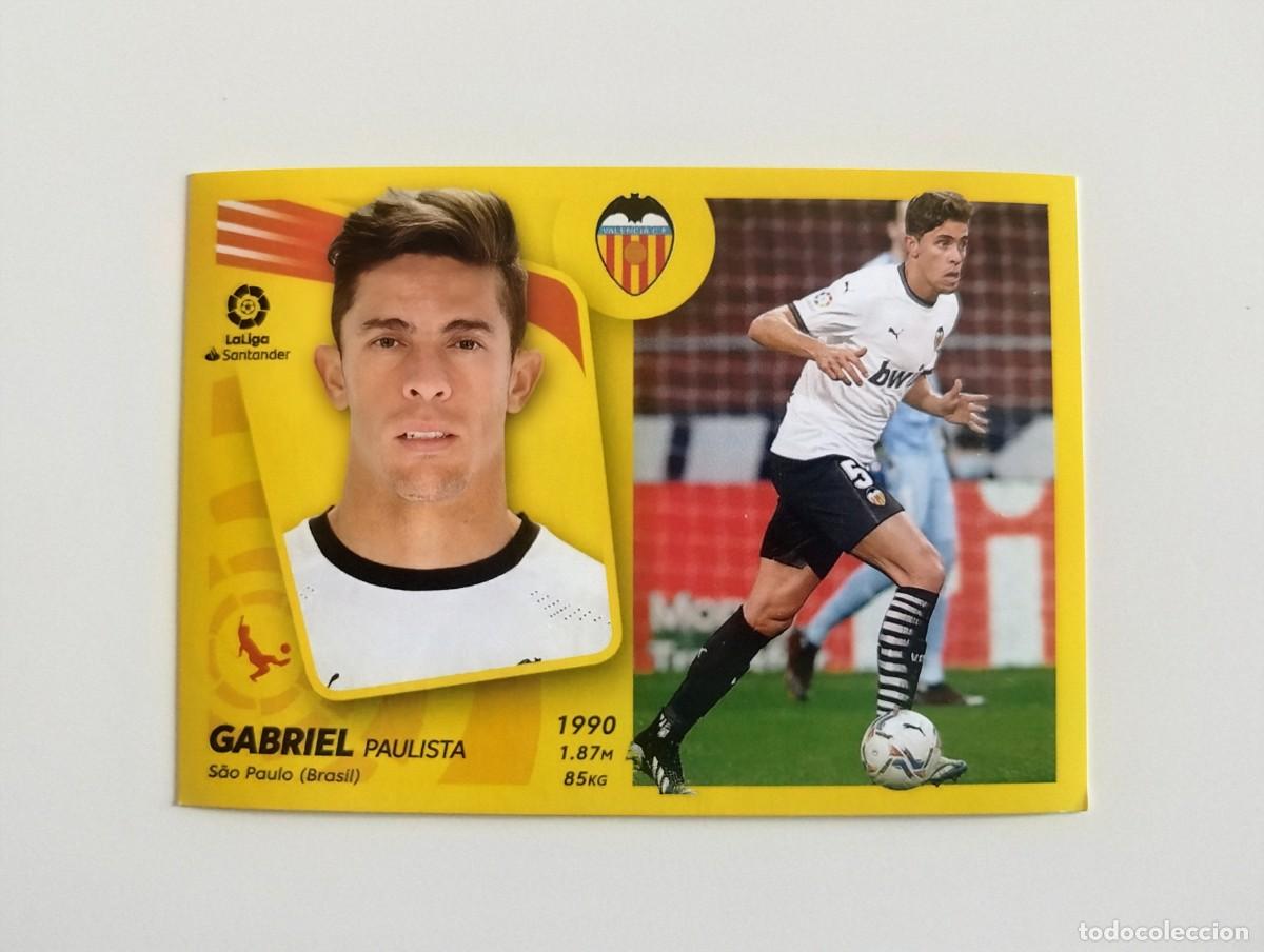 Cromos de f&uacute;tbol: Gabriel 8 SIN PEGAR NUNCA PEGADO Valencia CF Liga Ediciones Este 21 22 / 2021 2022