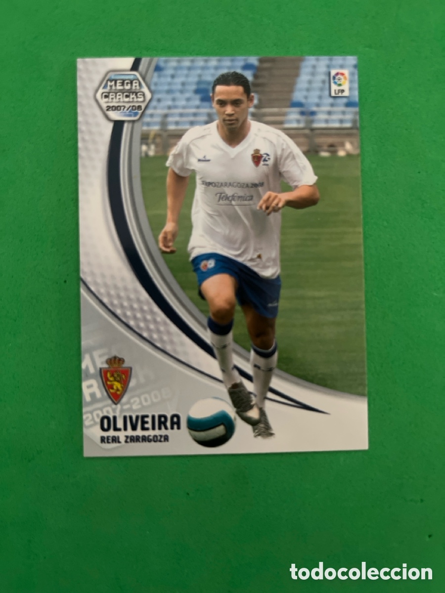 Cromos de f&uacute;tbol: OLIVEIRA 358 REAL ZARAGOZA MGK 2007 2008 MEGACRACKS 07 08 PANINI PERFECTO ESTADO