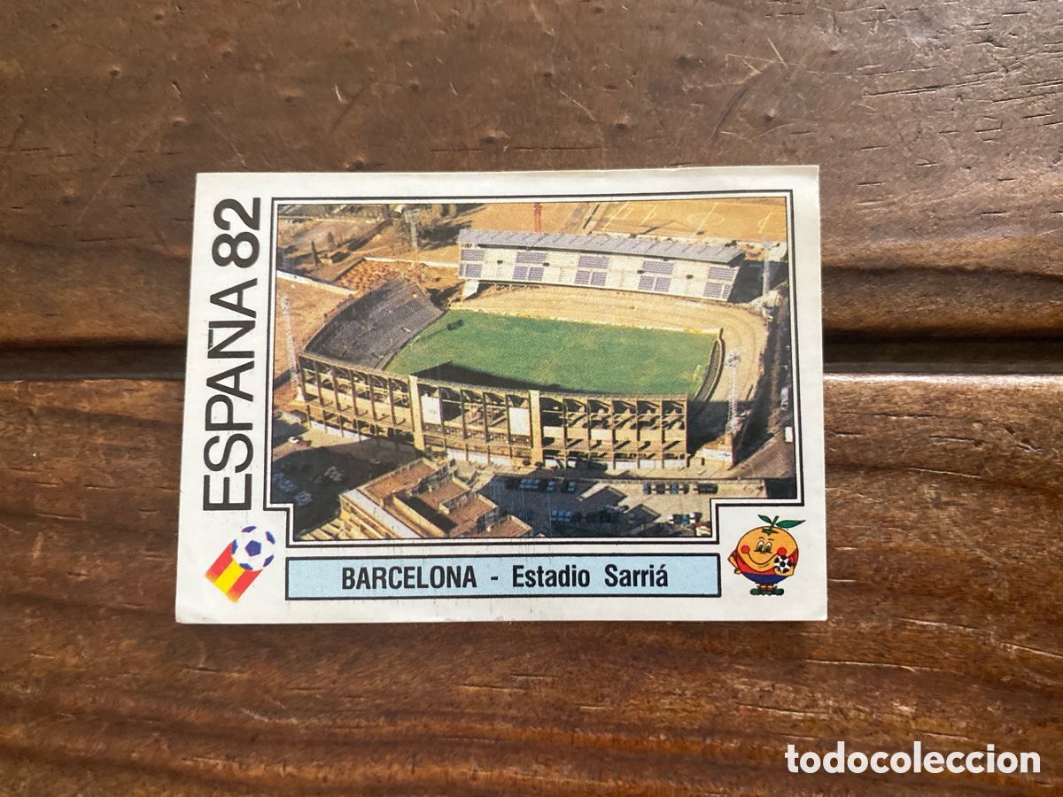 Cromos de f&uacute;tbol: Cromo panini mundial Espa&ntilde;a 82 n&uacute;mero 14 Estadio Sarria - Sticker album world cup Spain 1982
