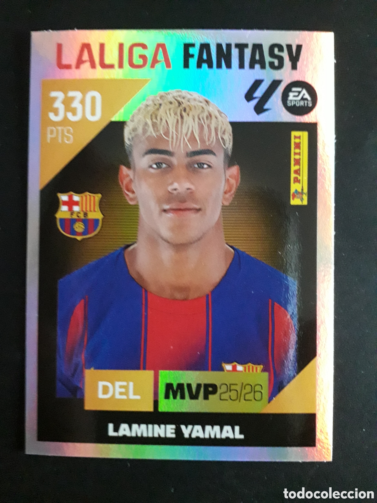Cromos de f&uacute;tbol: LAMINE YAMAL FC BARCELONA LALIGA FANTASY N&deg; 5 ED ESTE 2026 2027 26 27 SIN PEGAR PEDIDO M&Iacute;NIMO 3&euro;