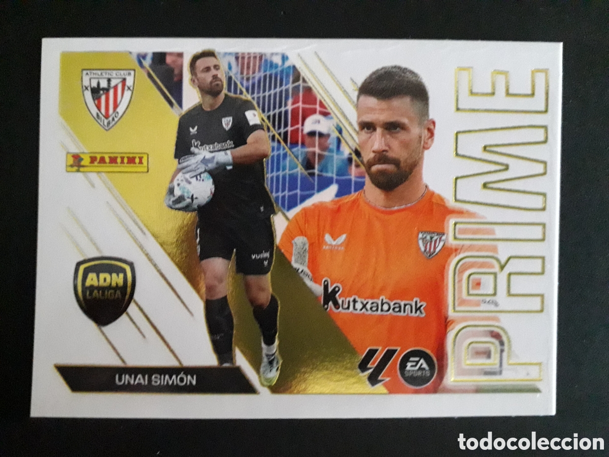 Cromos de f&uacute;tbol: UNAI SIM&Oacute;N ATHLETIC DE BILBAO N&deg; 4 ED ESTE 2026 2027 26 27 ADN LALIGA PRIME SIN PEG PEDIDO M&Iacute;NIMO 3&euro;