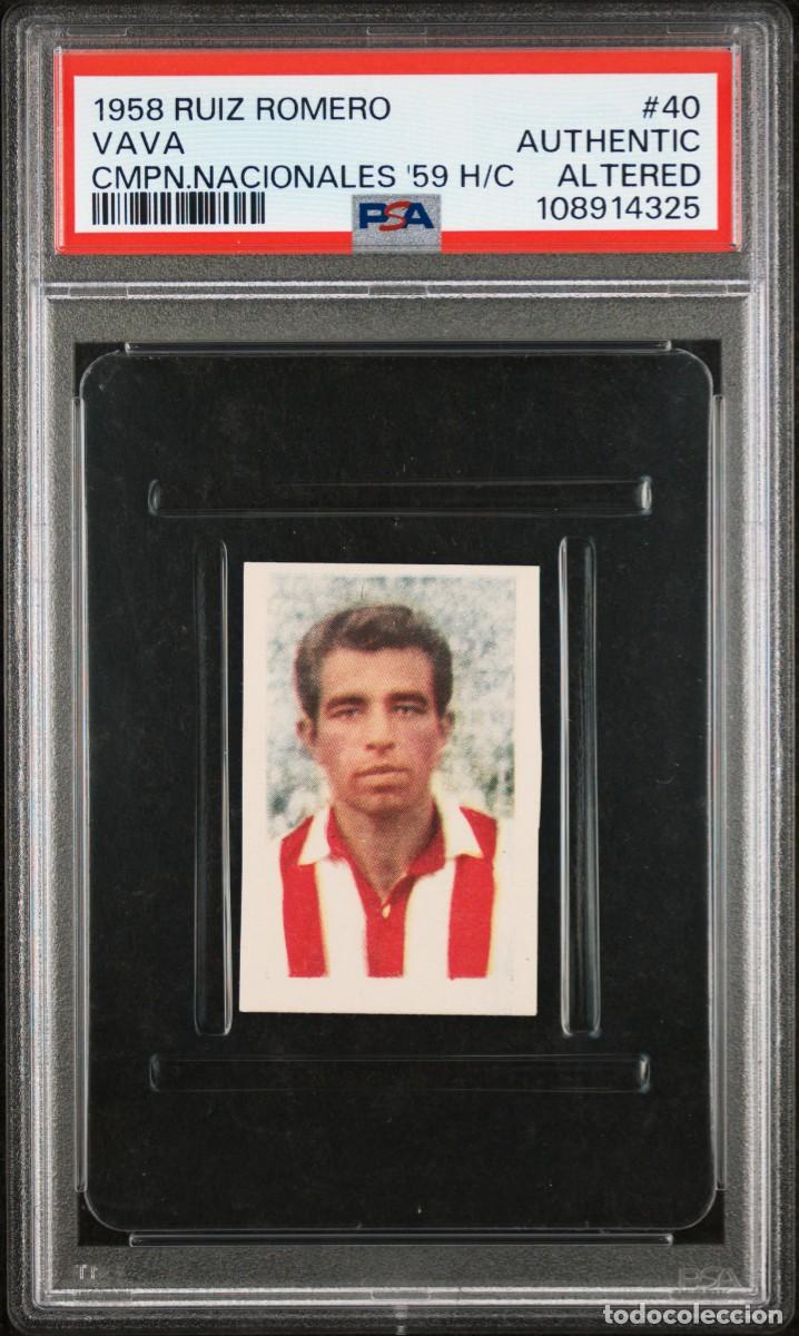 Cromos de f&uacute;tbol: Vava #40 Ruiz Romero Campn Nacionales 1958 59 AUTHENTIC Altered Pop 1 No Higher