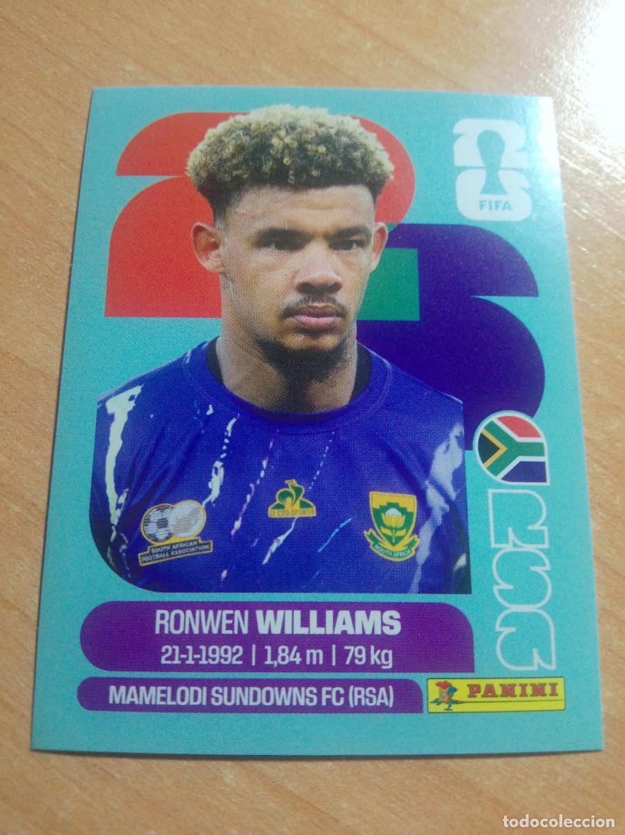 Cromos de f&uacute;tbol: WILLIAMS SUD&Aacute;FRICA RSA 2 MUNDIAL FIFA WORLD CUP 2026 26 PANINI STICKERS NUEVO