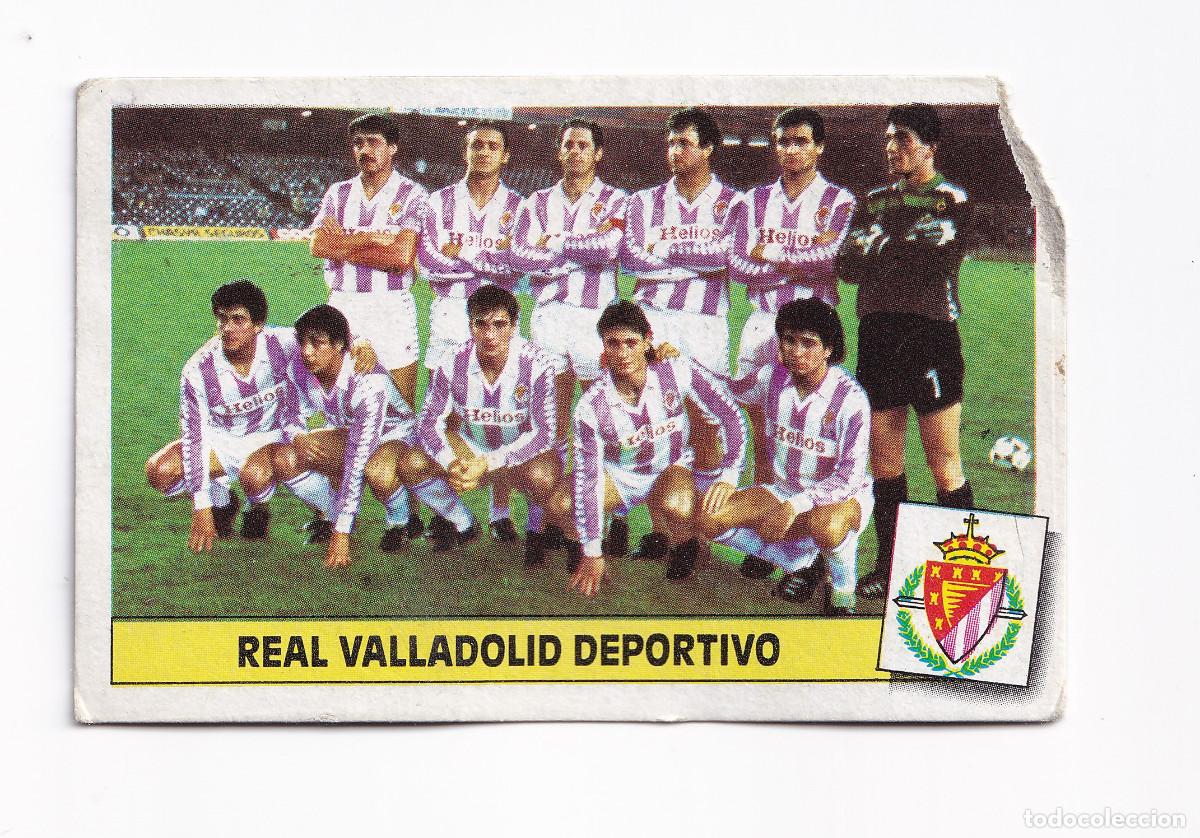 Cromos de f&uacute;tbol: Cromo f&uacute;tbol VALLADOLID alineaci&oacute;n once inicial 1986 1987 Ediciones Este SIN PEGAR