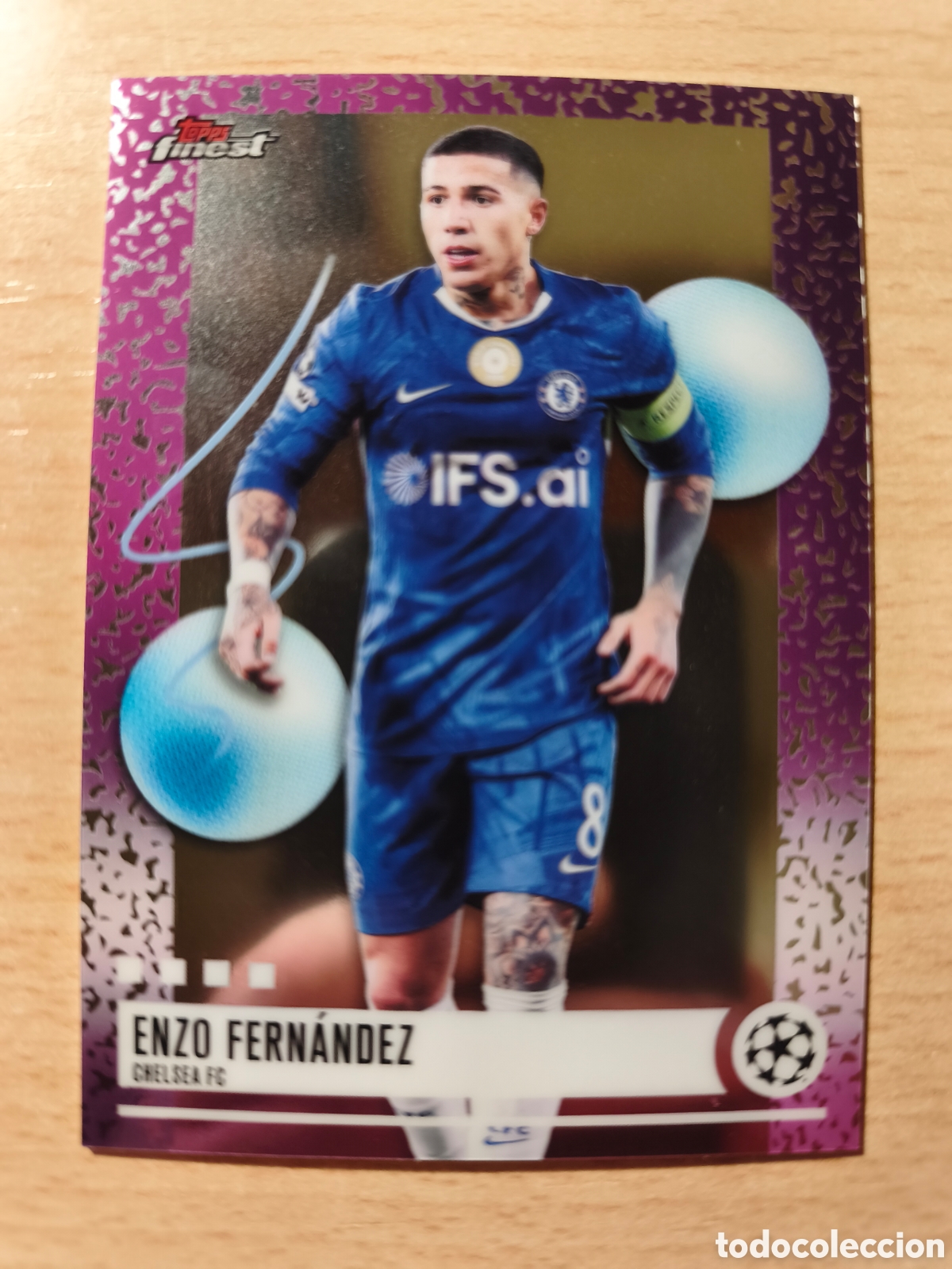 Cromos de f&uacute;tbol: ENZO FERN&Aacute;NDEZ CHELSEA UNCOMMON TOPPS FINEST 2025 2026 25 26